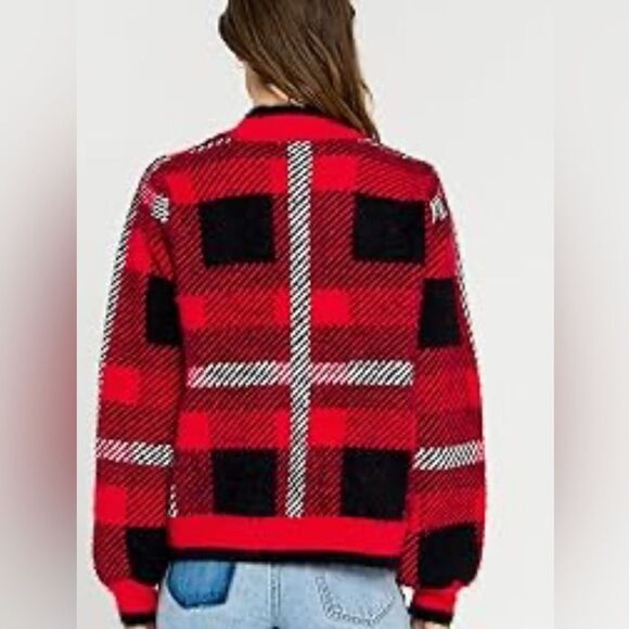 English Factory Checkered Plaid Cardigan (L) - Picture 2 of 7